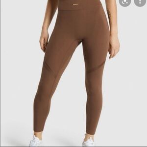 Gymshark Whitney Mesh Leggings In Brown Size S
